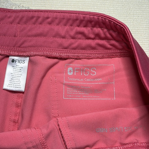 FIGS Limited Edition Hot Coral Pant - Picture 6 of 11